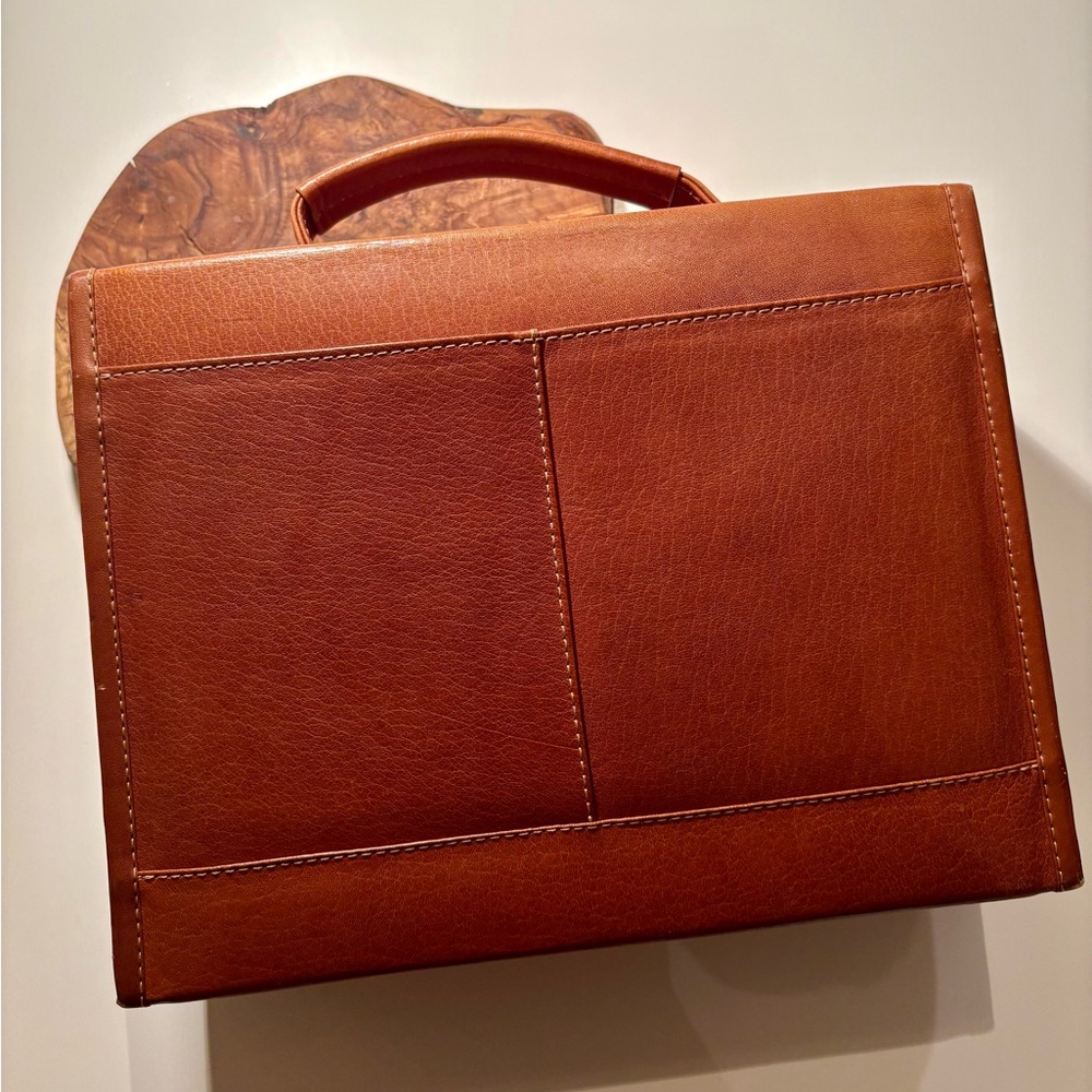 Vintage Brown vegan Leather Bible Case – Hebrew Embossed Detail - Picture 2 of 8
